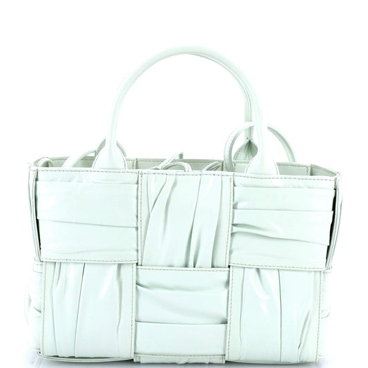 Arco Tote Maxi Intrecciato Plisse Leather Mini