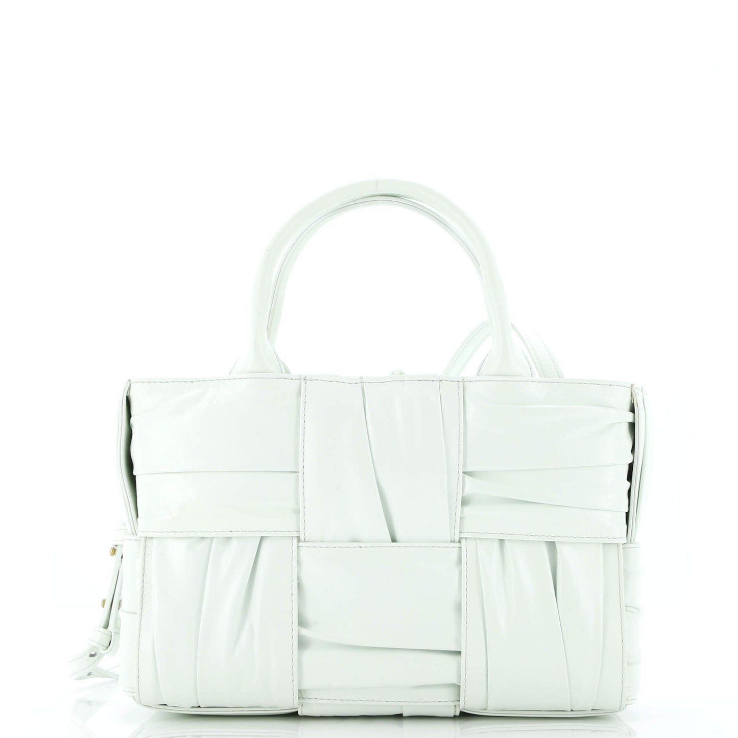 Arco Tote Maxi Intrecciato Plisse Leather Mini