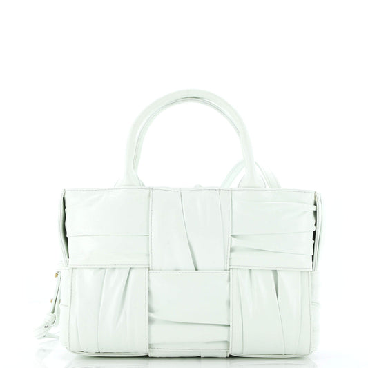 Arco Tote Maxi Intrecciato Plisse Leather Mini