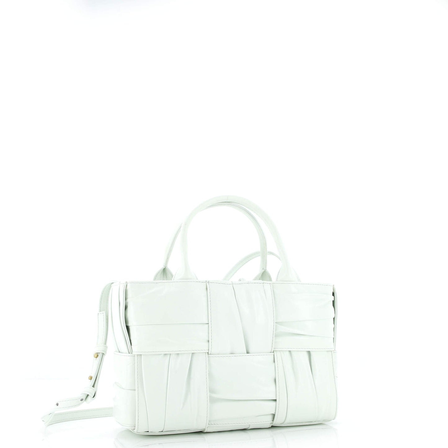 Arco Tote Maxi Intrecciato Plisse Leather Mini