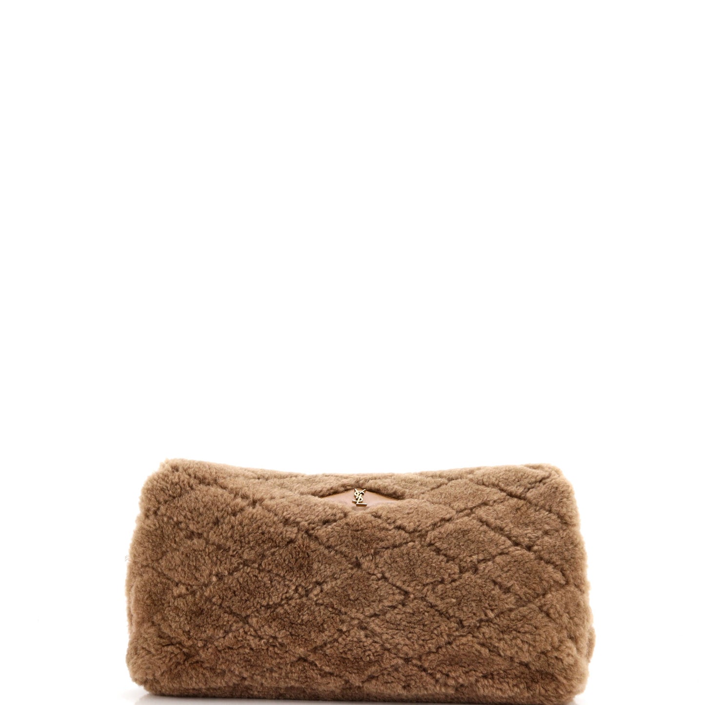 Sade Puffer Envelope Clutch Quilted Shearling Large