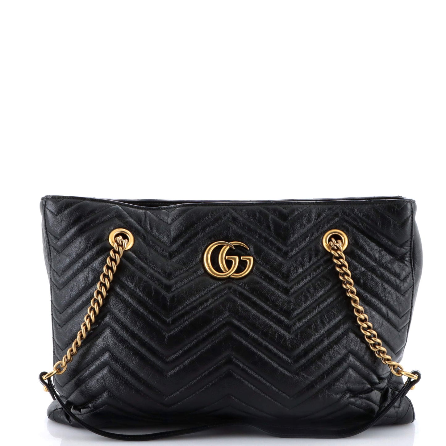 GG Marmont Zip Tote Matelasse Leather Medium