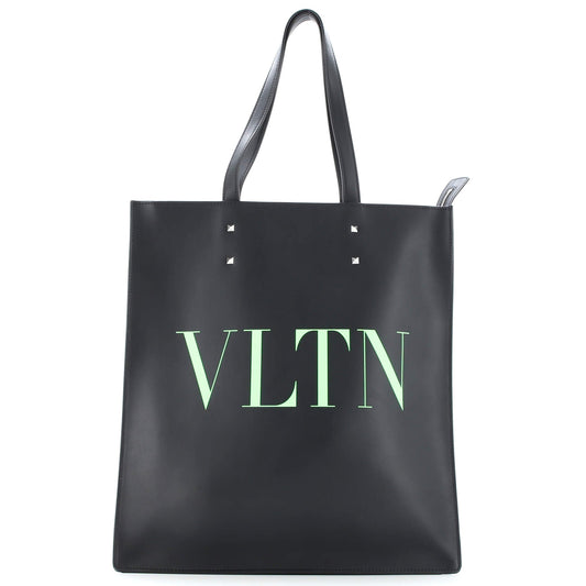 VLTN Rockstud Shopping Tote Printed Leather Tall