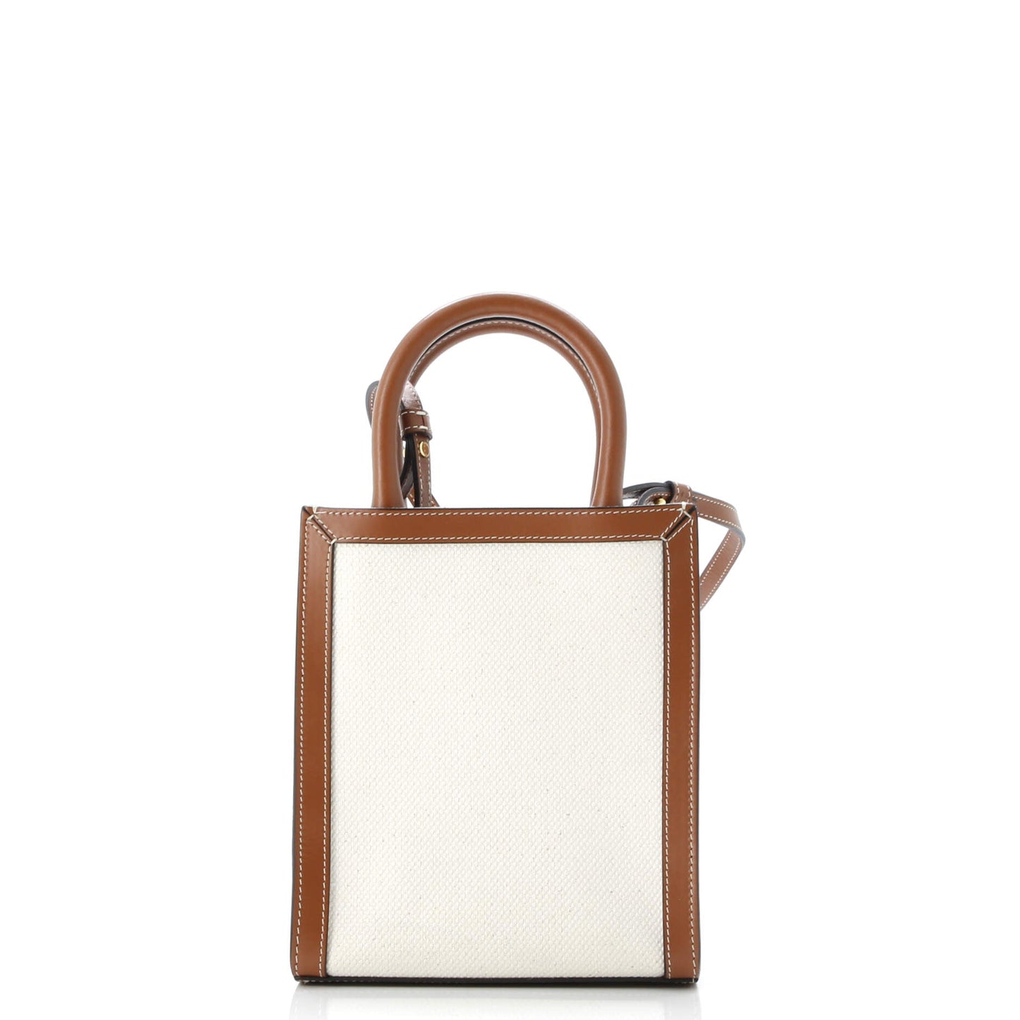 Sulky Vertical Cabas Tote Canvas with Leather Mini