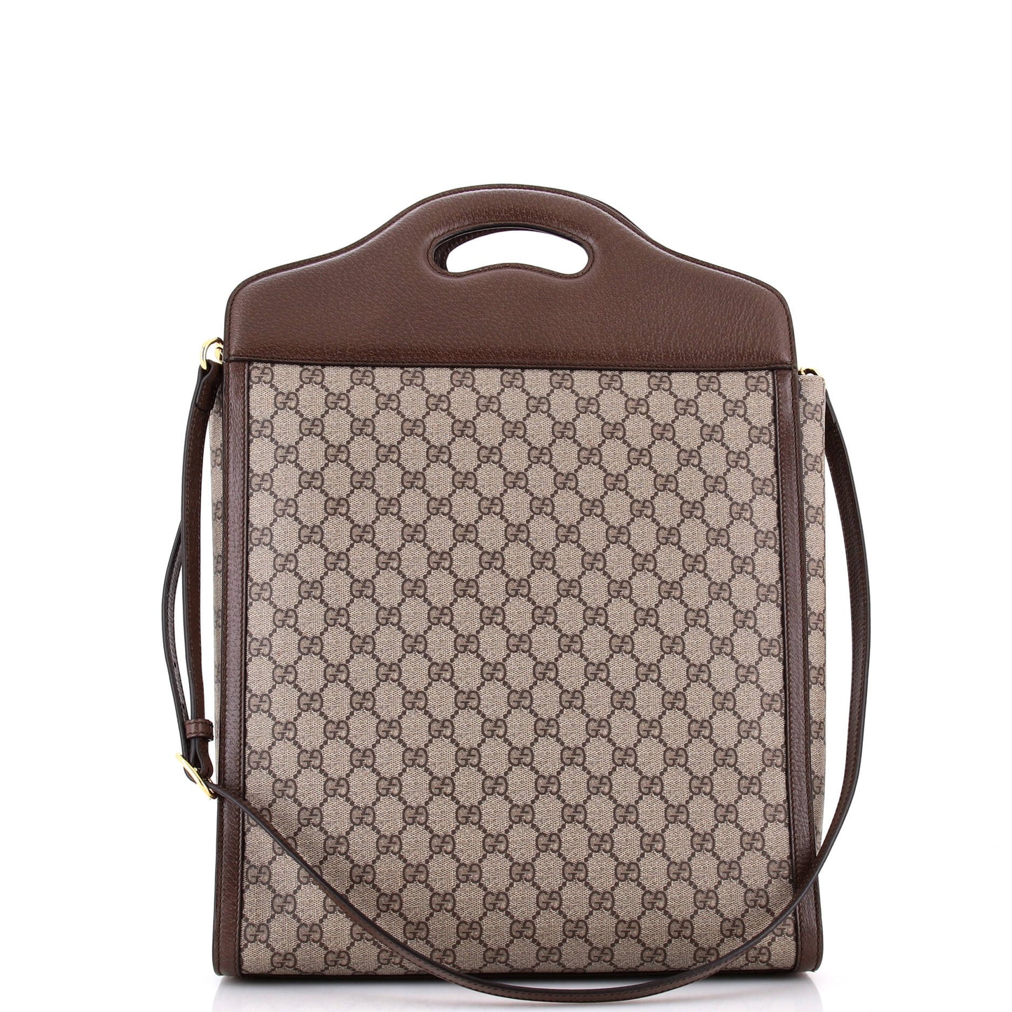 Cut Out Handle Tote Printed GG Coated Canvas