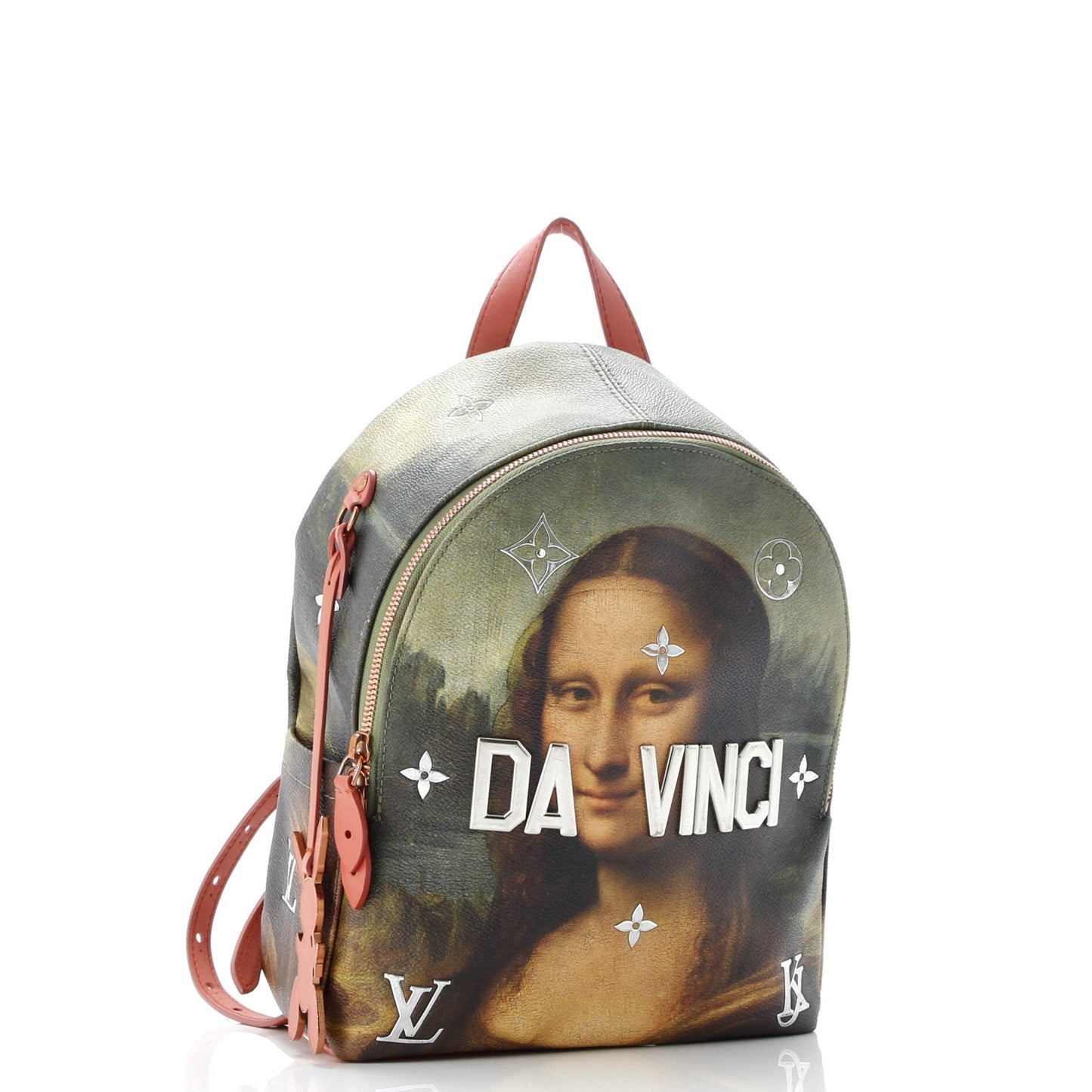 Palm Springs Backpack Limited Edition Jeff Koons Da Vinci Print Canvas PM