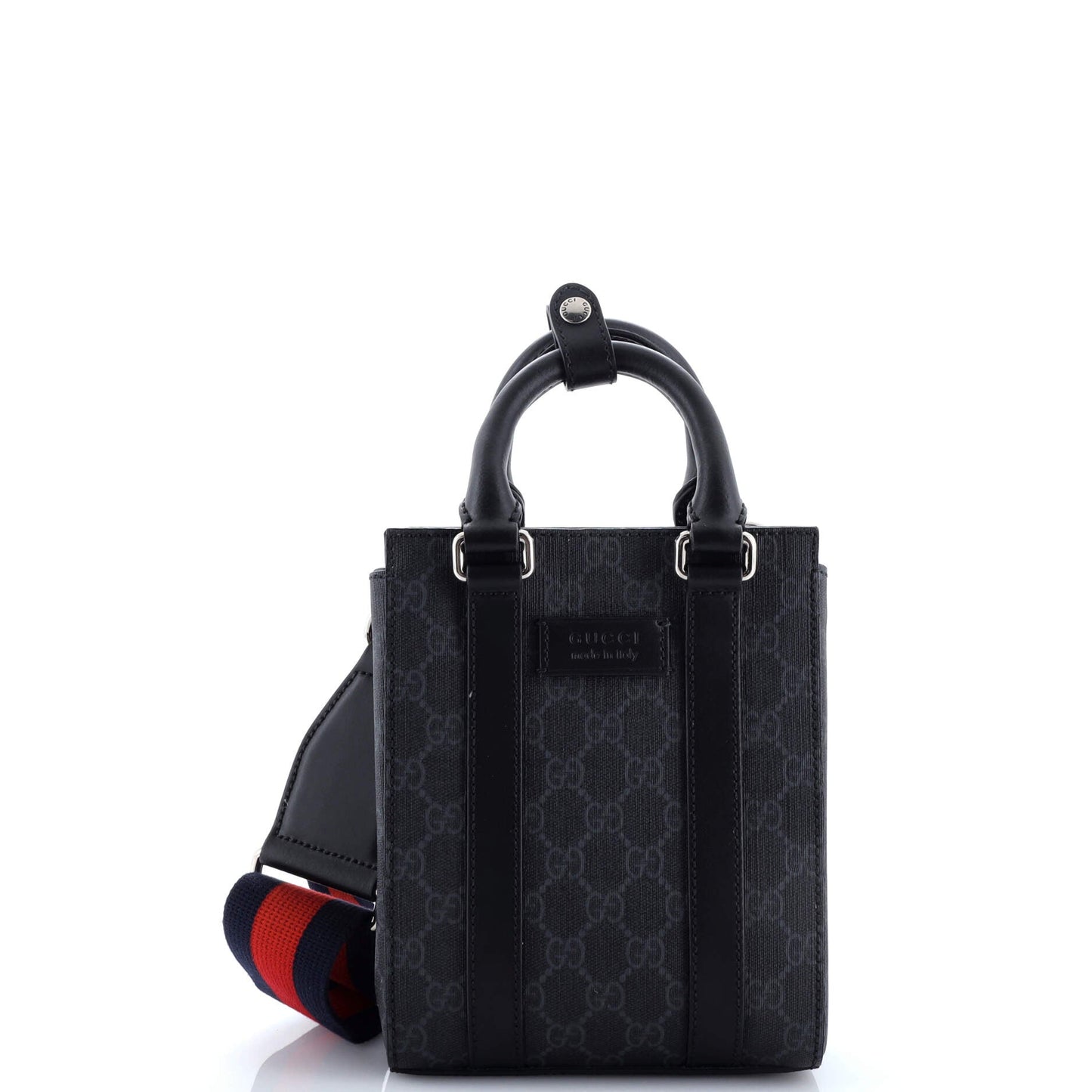 Convertible Web Open Tote GG Coated Canvas Mini