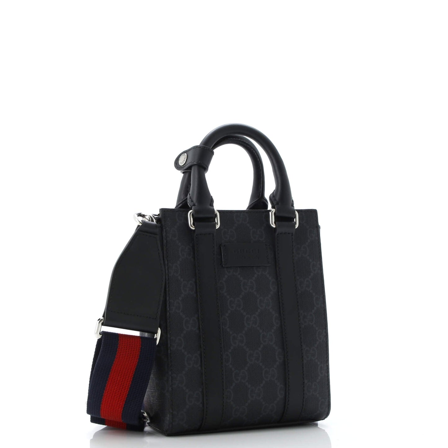 Convertible Web Open Tote GG Coated Canvas Mini