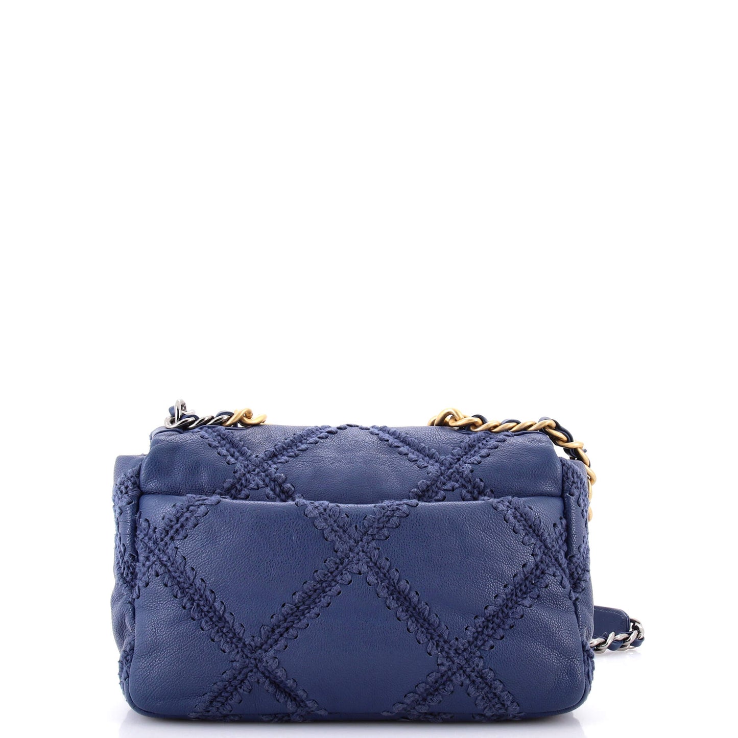 19 Flap Bag Crochet Quilted Calfskin Medium