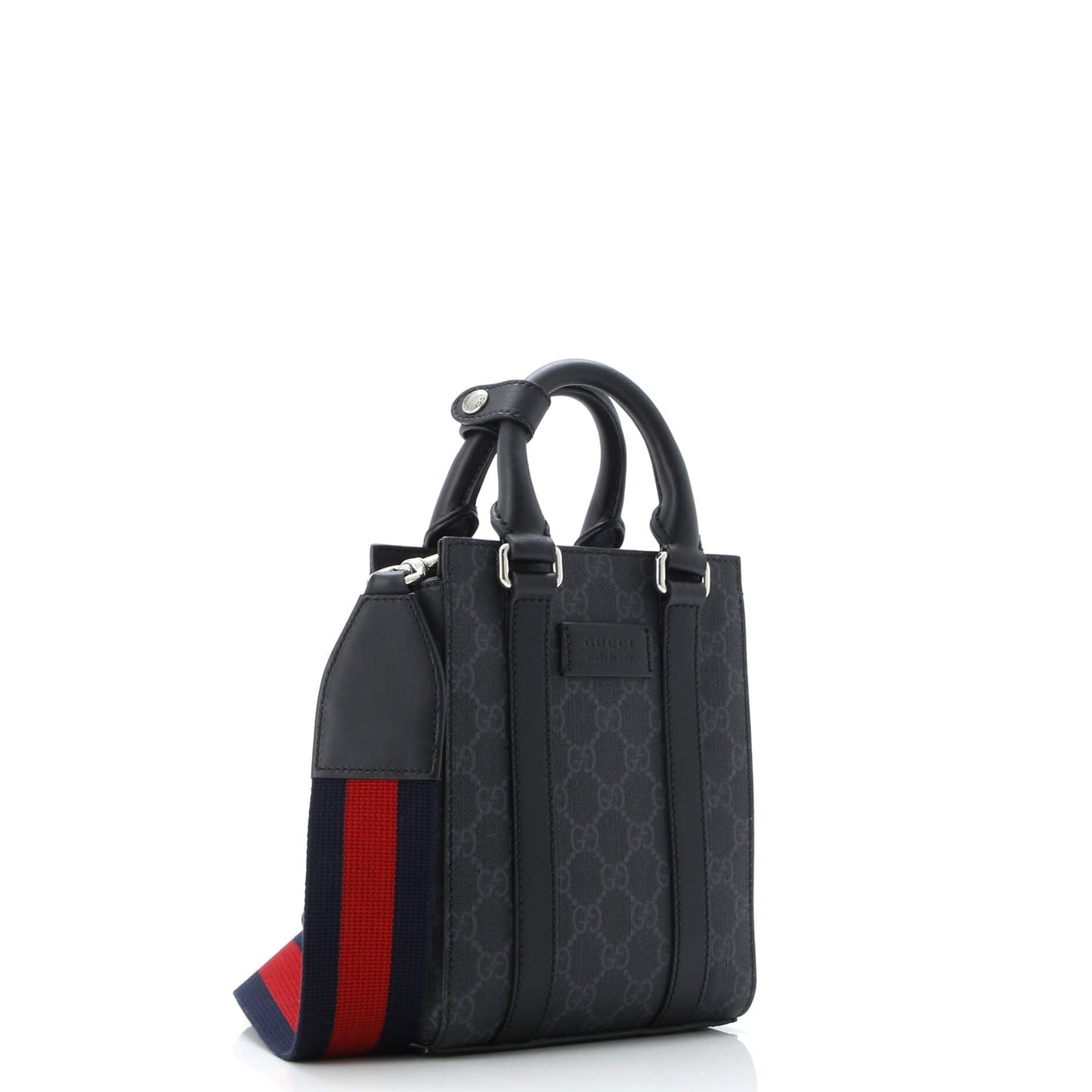 Convertible Web Open Tote GG Coated Canvas Mini