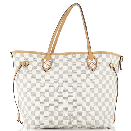 Neverfull NM Tote Damier with Braided Detail MM