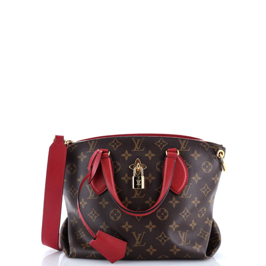 Flower Zipped Tote Monogram Canvas PM