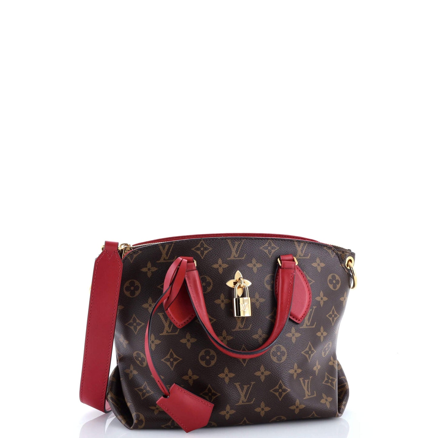 Flower Zipped Tote Monogram Canvas PM