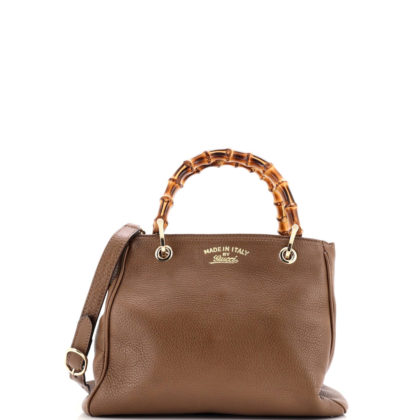 Bamboo Shopper Tote Leather Small