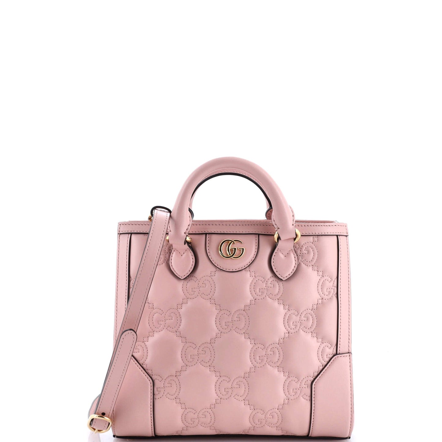 GG Top Handle Tote GG Matelasse Leather Mini