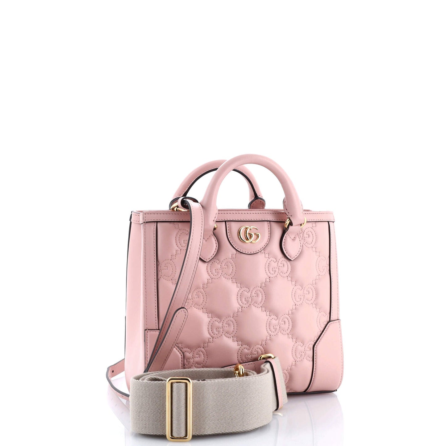 GG Top Handle Tote GG Matelasse Leather Mini