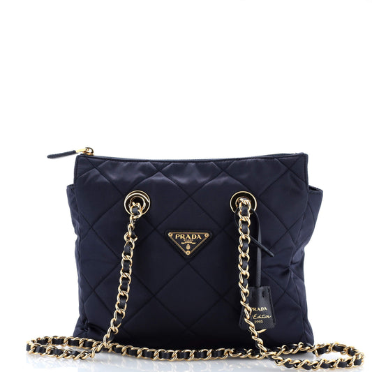 Re-Edition 1995 Chain Tote Quilted Re-Nylon Small
