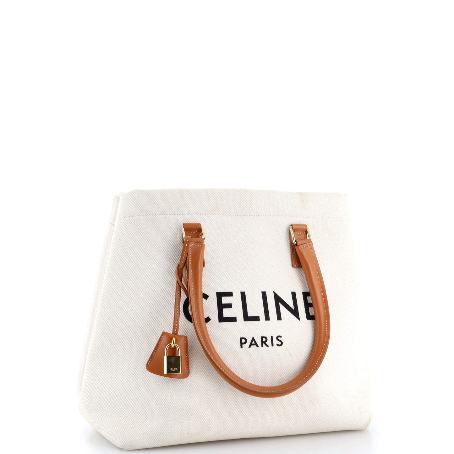 Horizontal Cabas Tote Canvas with Leather