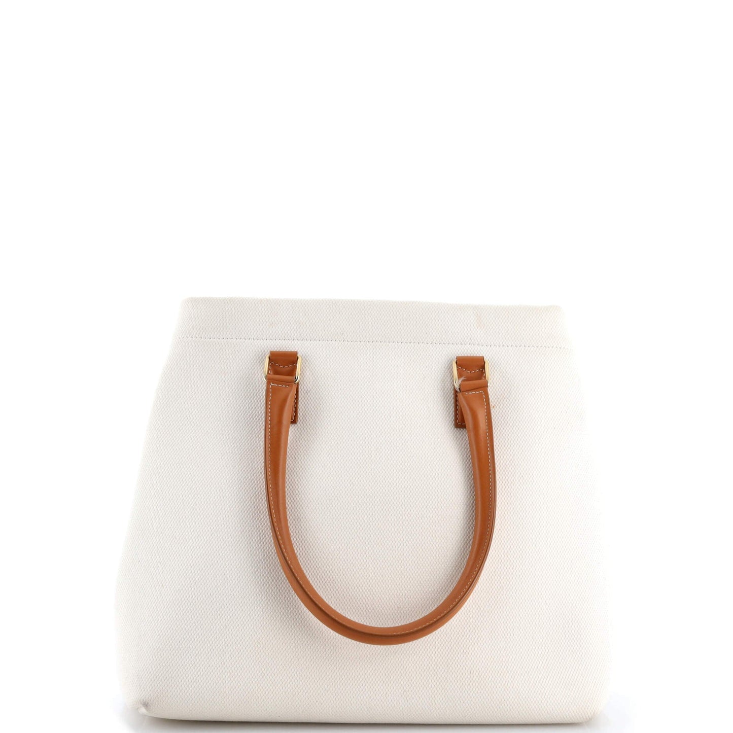 Horizontal Cabas Tote Canvas with Leather