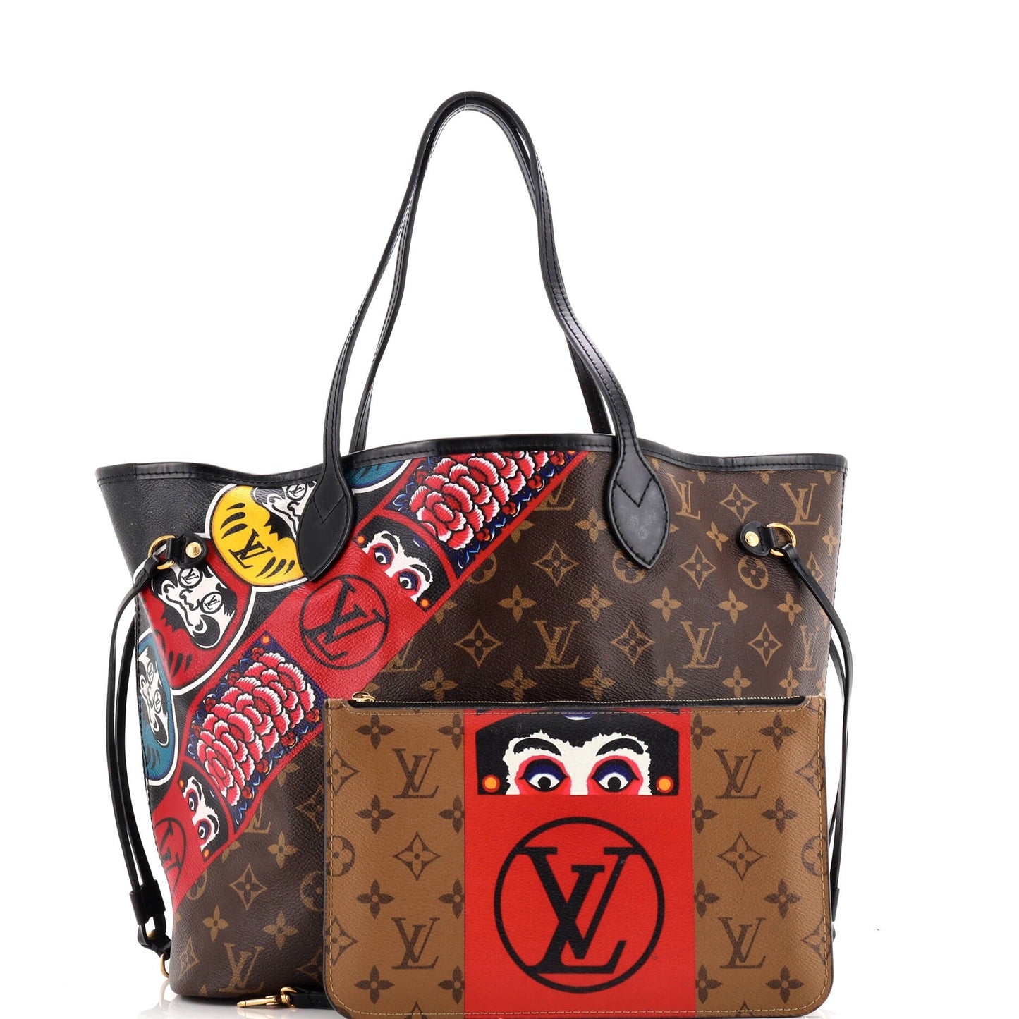 Neverfull NM Tote Limited Edition Kabuki Monogram Canvas MM