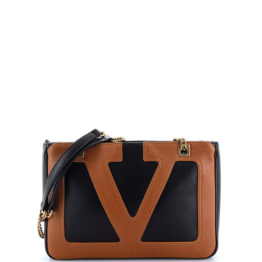 Viva Superstar Chain Tote Leather Small