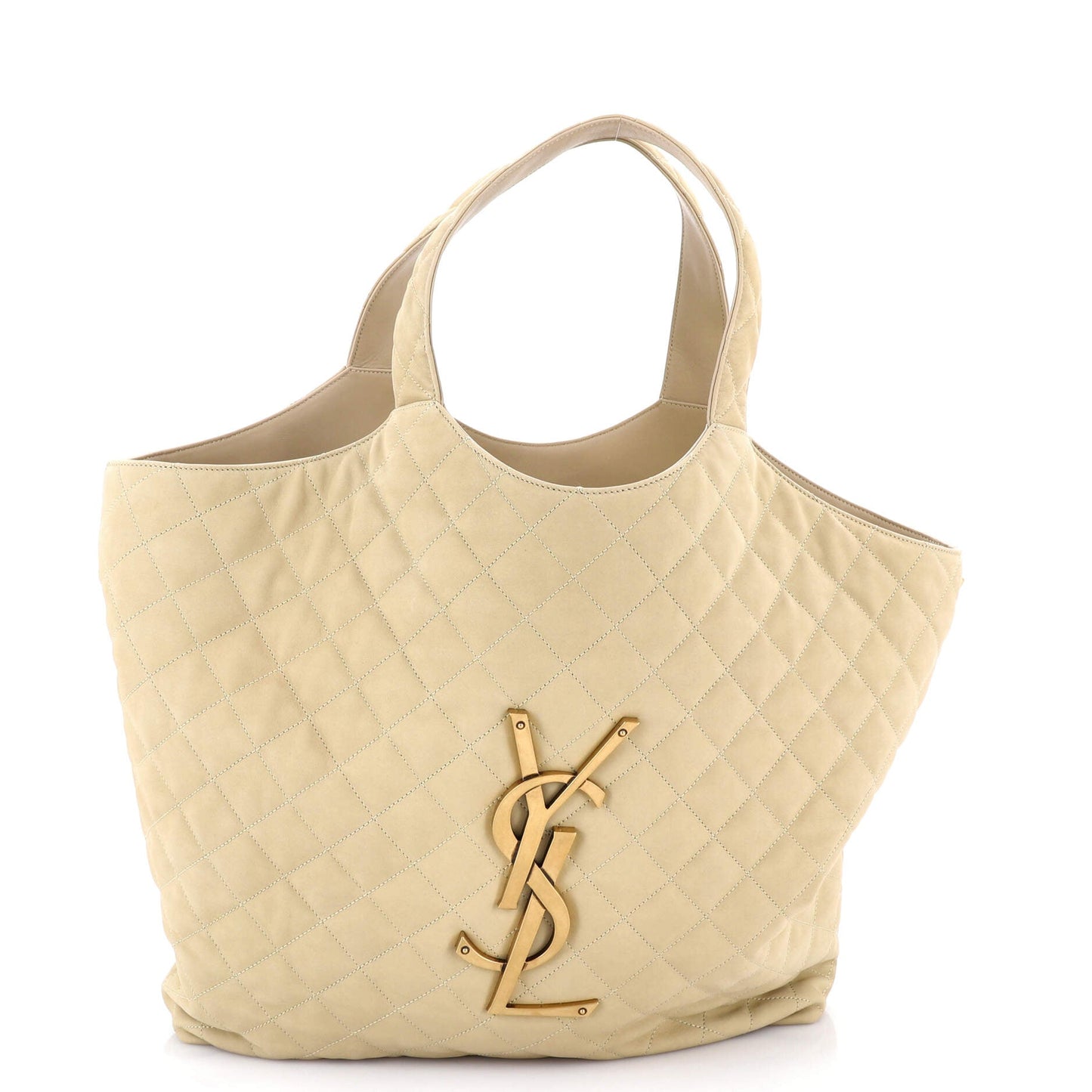 Icare Shopping Tote Quilted Suede Maxi