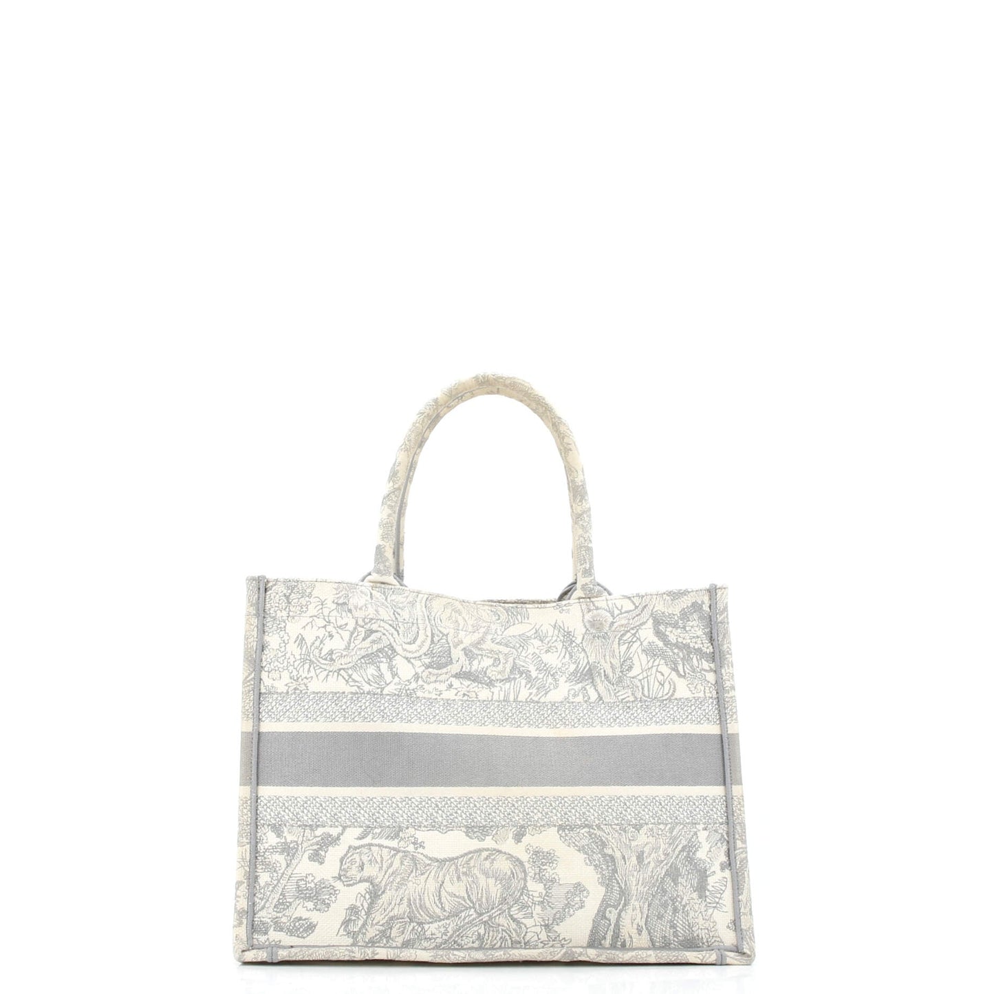 Book Tote Embroidered Canvas Medium