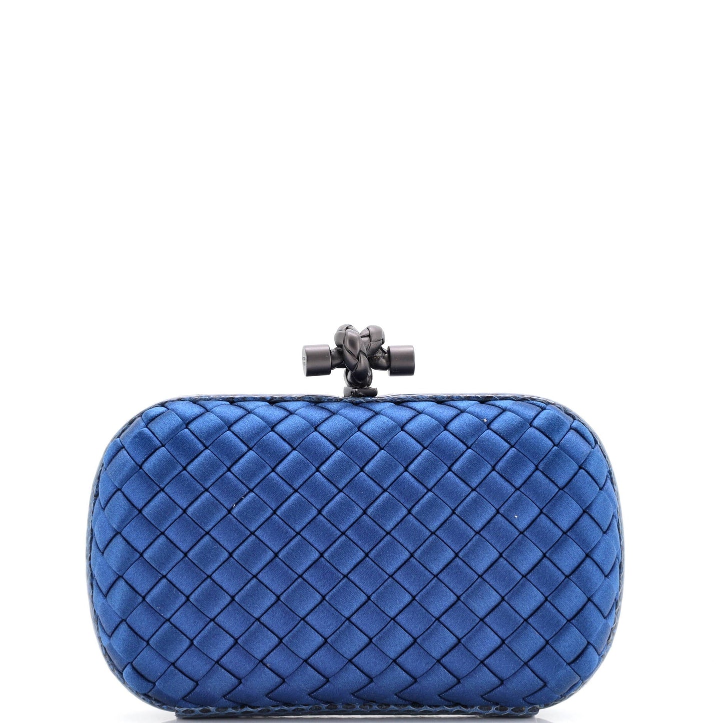 Box Knot Clutch Intrecciato Satin Small