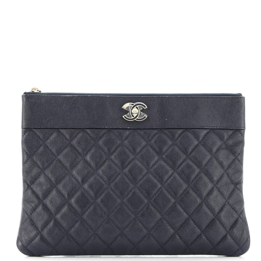 Mademoiselle Vintage O Case Clutch Quilted Sheepskin Medium