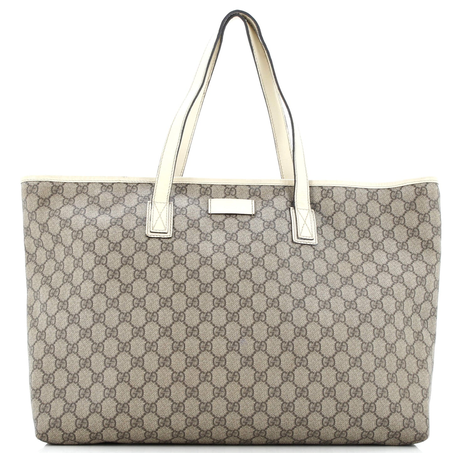 Plus Tote GG Coated Canvas with Leather Large