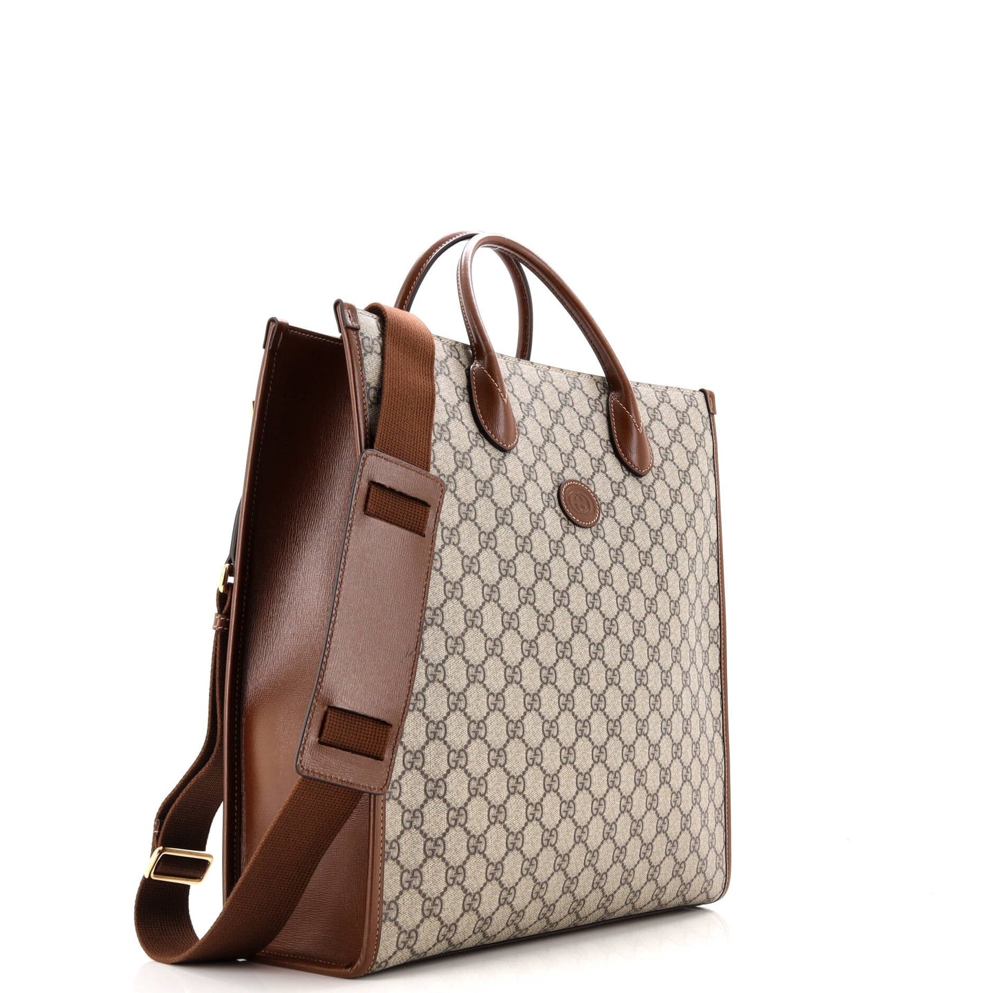 Interlocking G Tote GG Coated Canvas Vertical