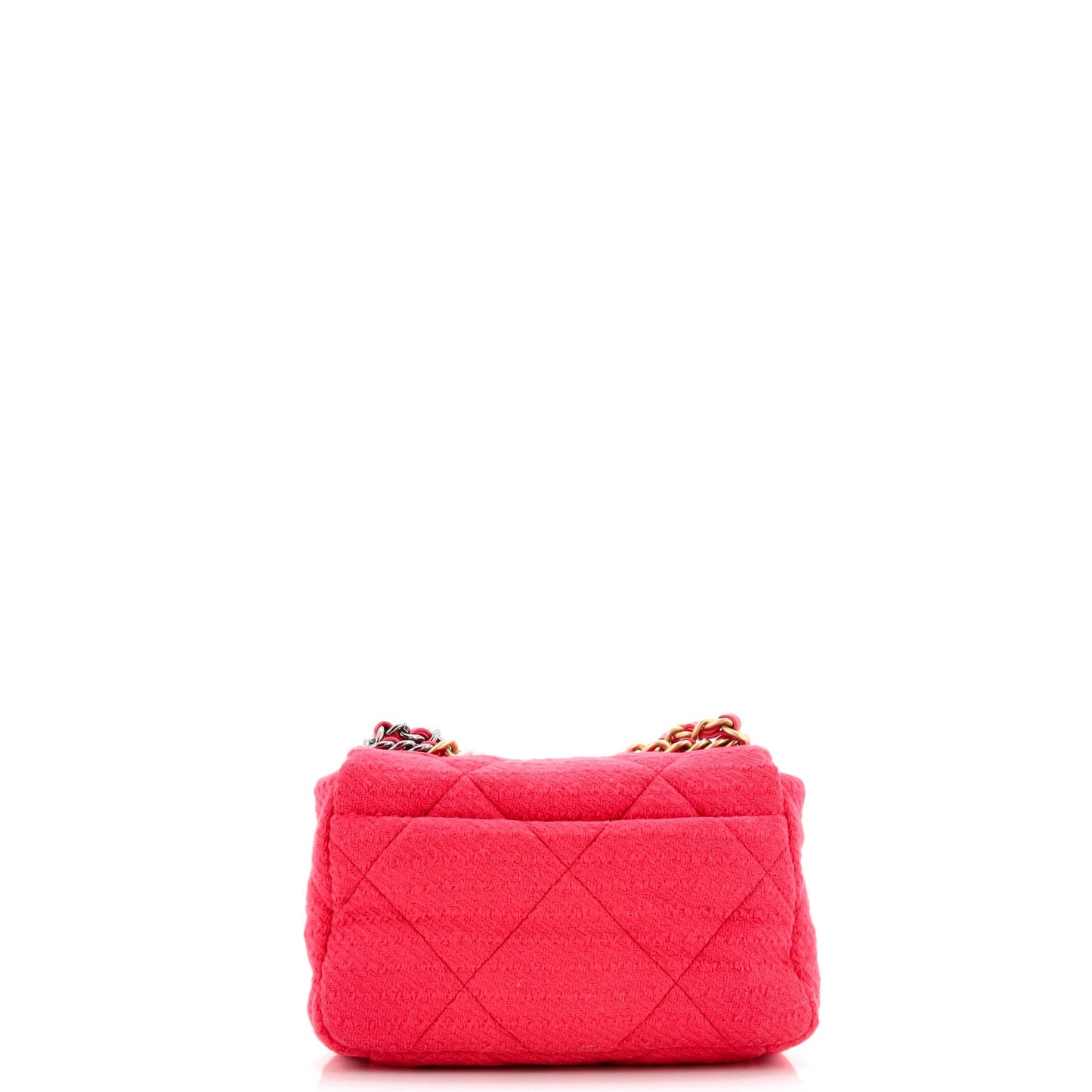 19 Flap Bag Quilted Tweed Medium