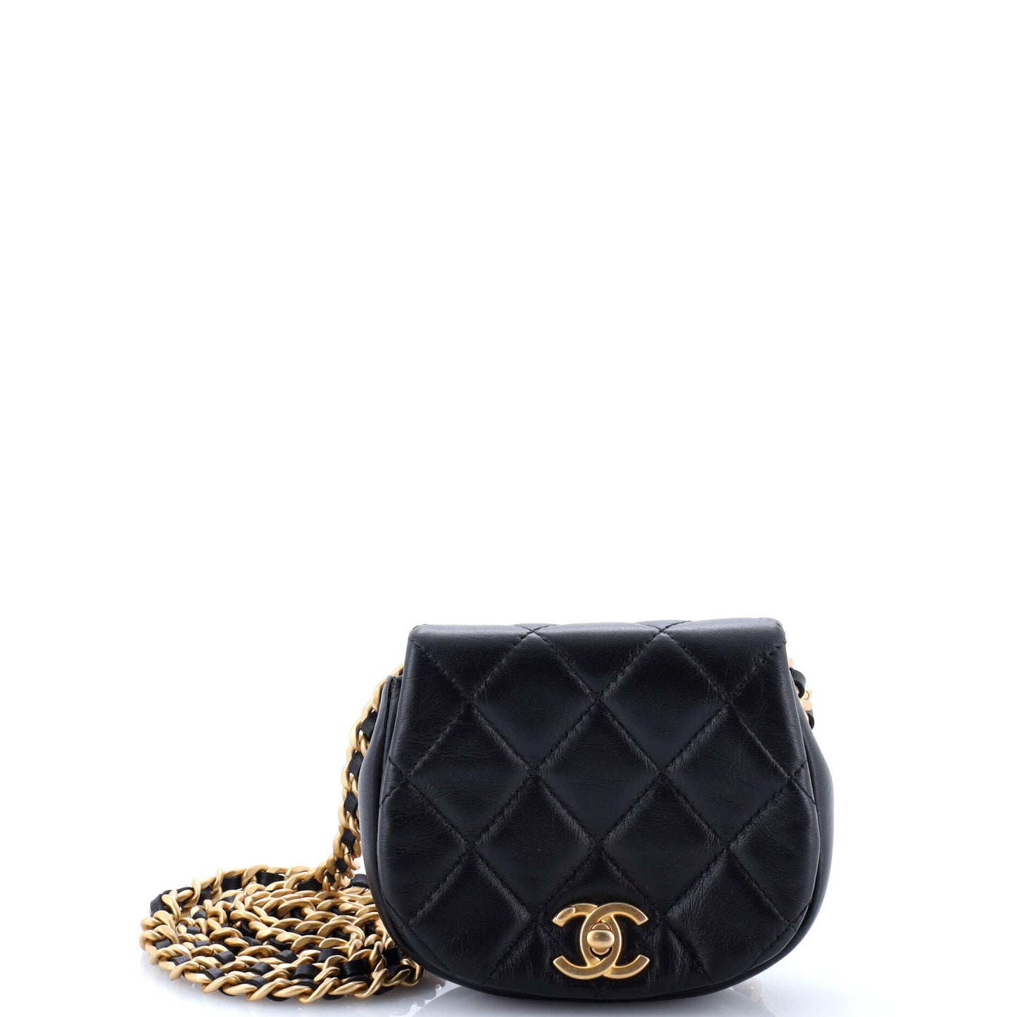 Coco Mail Clutch with Chain Quilted Calfskin Mini