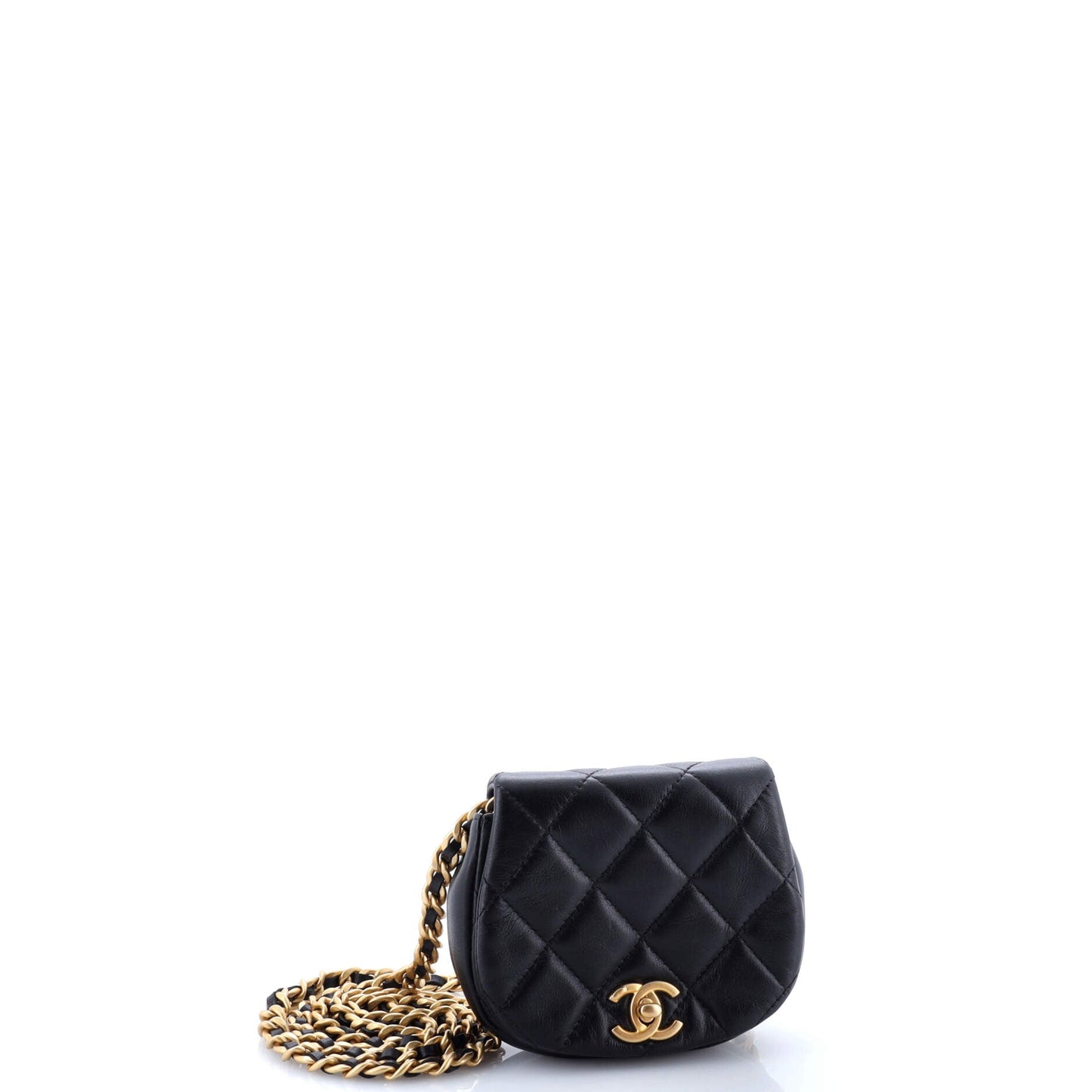 Coco Mail Clutch with Chain Quilted Calfskin Mini