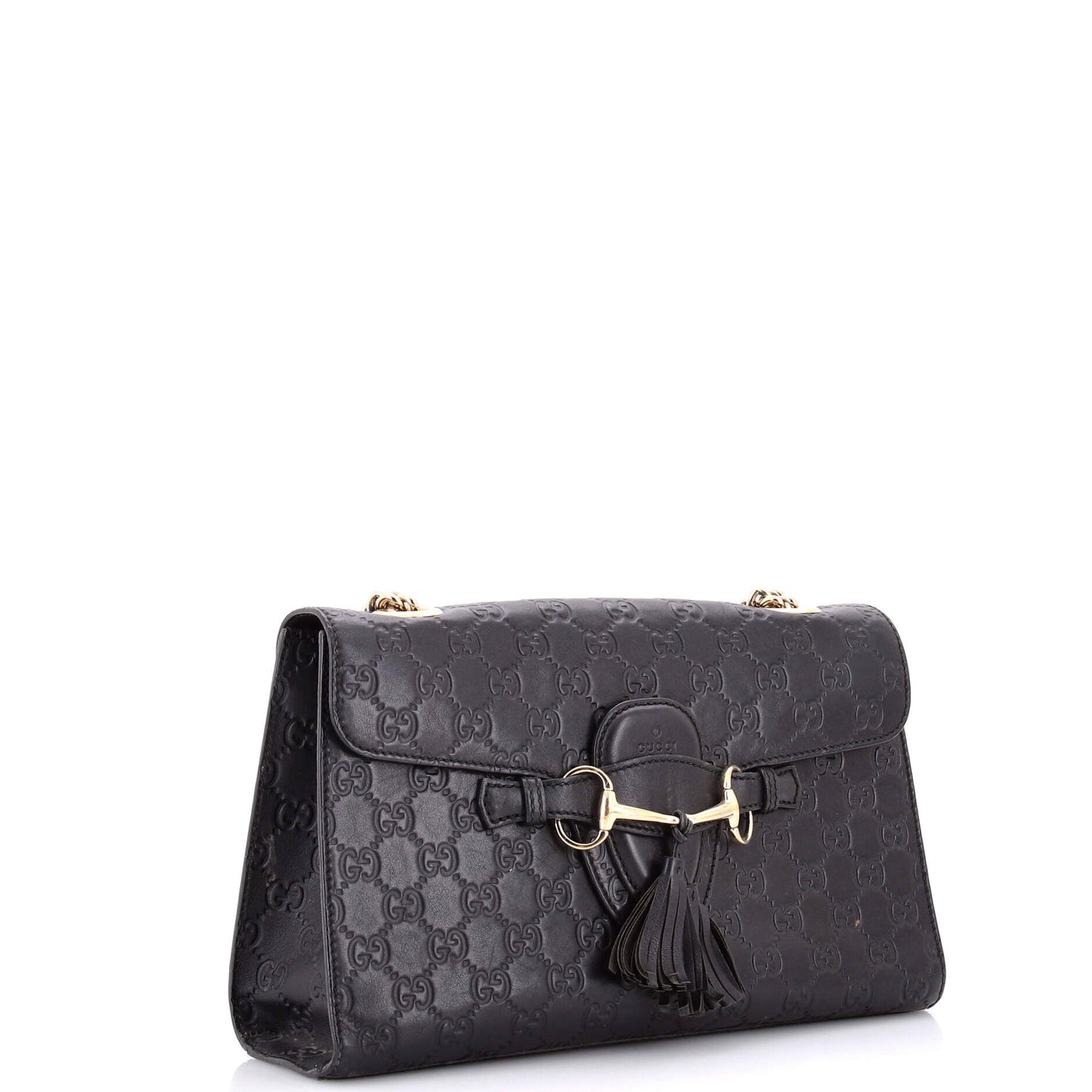 Emily Chain Flap Bag Guccissima Leather Medium