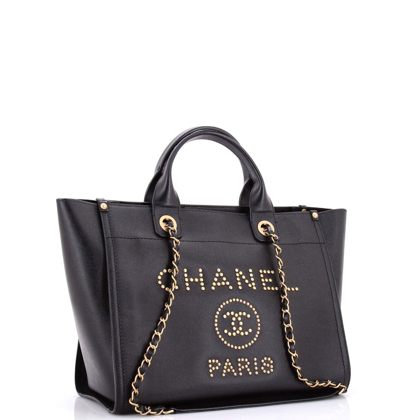 Deauville Tote Studded Caviar Small