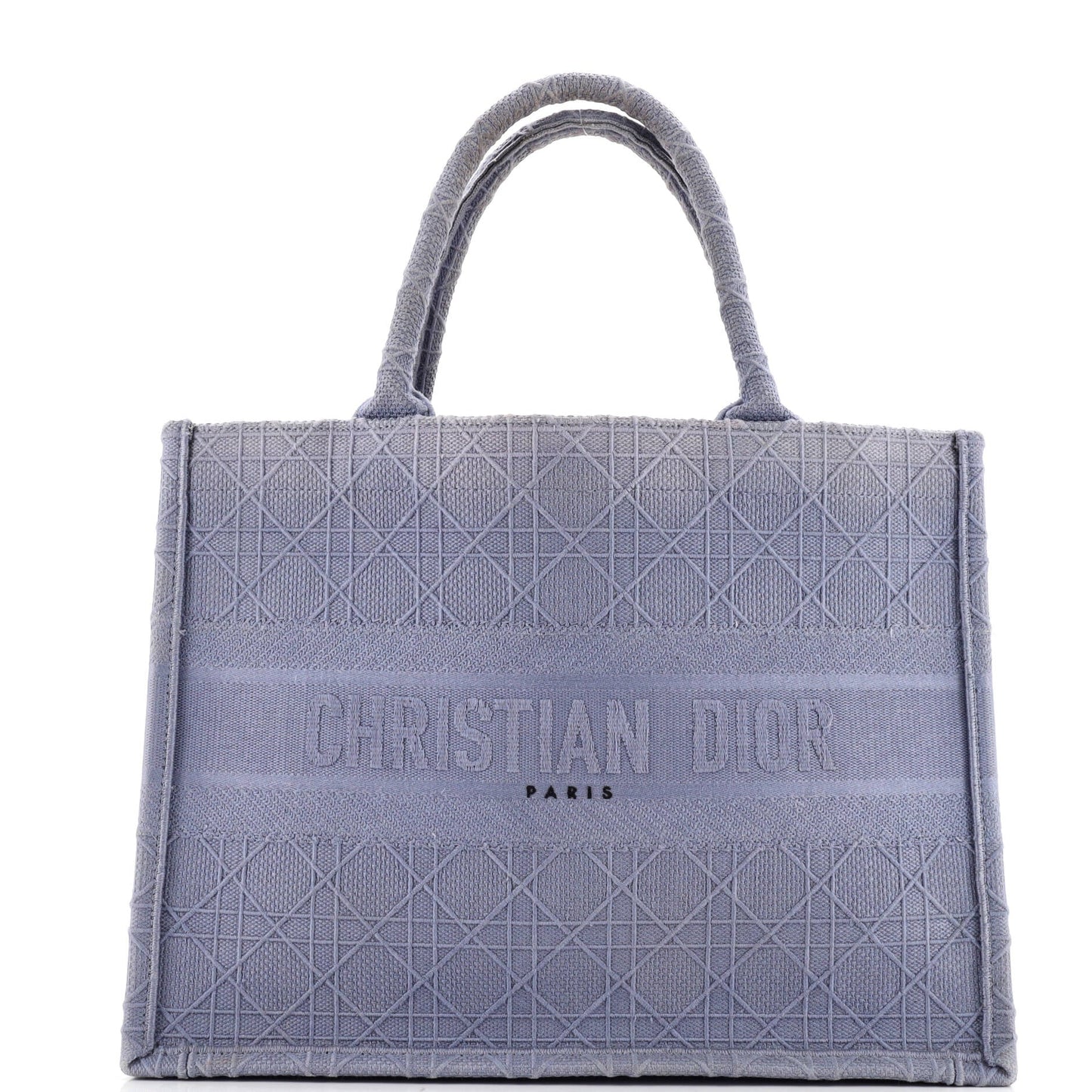 Book Tote Cannage Embroidered Canvas Medium