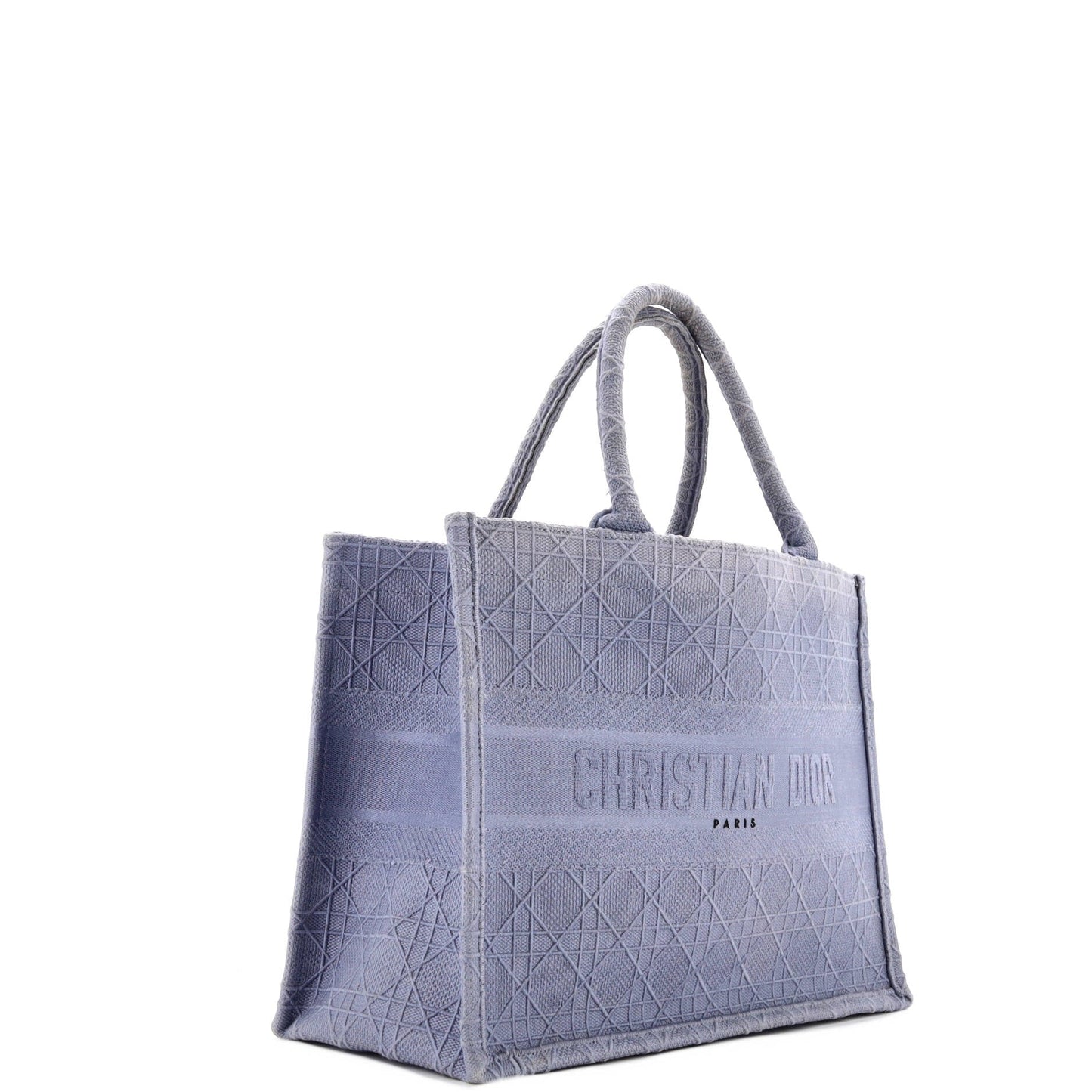 Book Tote Cannage Embroidered Canvas Medium