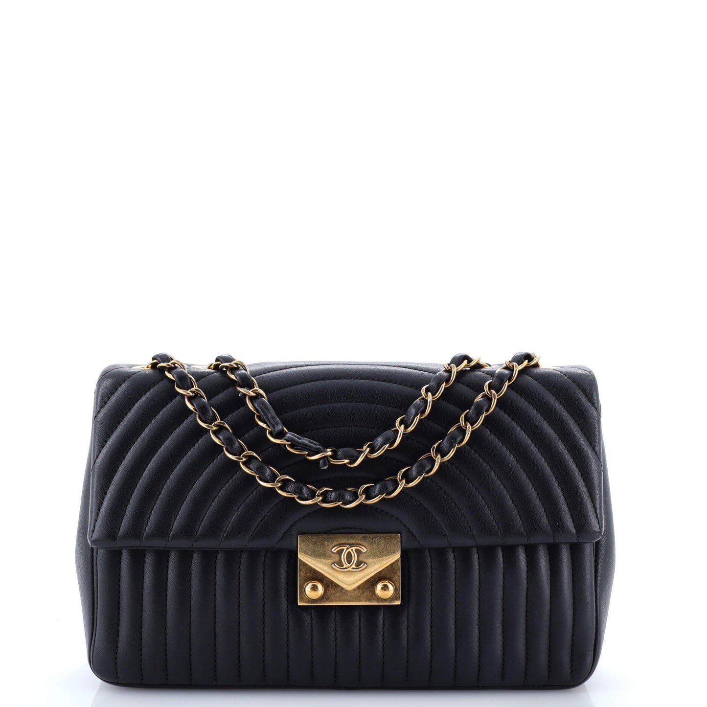 Pagoda Flap Bag Quilted Lambskin Medium