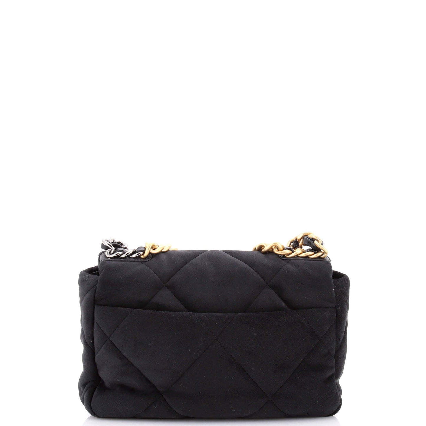 19 Flap Bag Quilted Velvet Medium