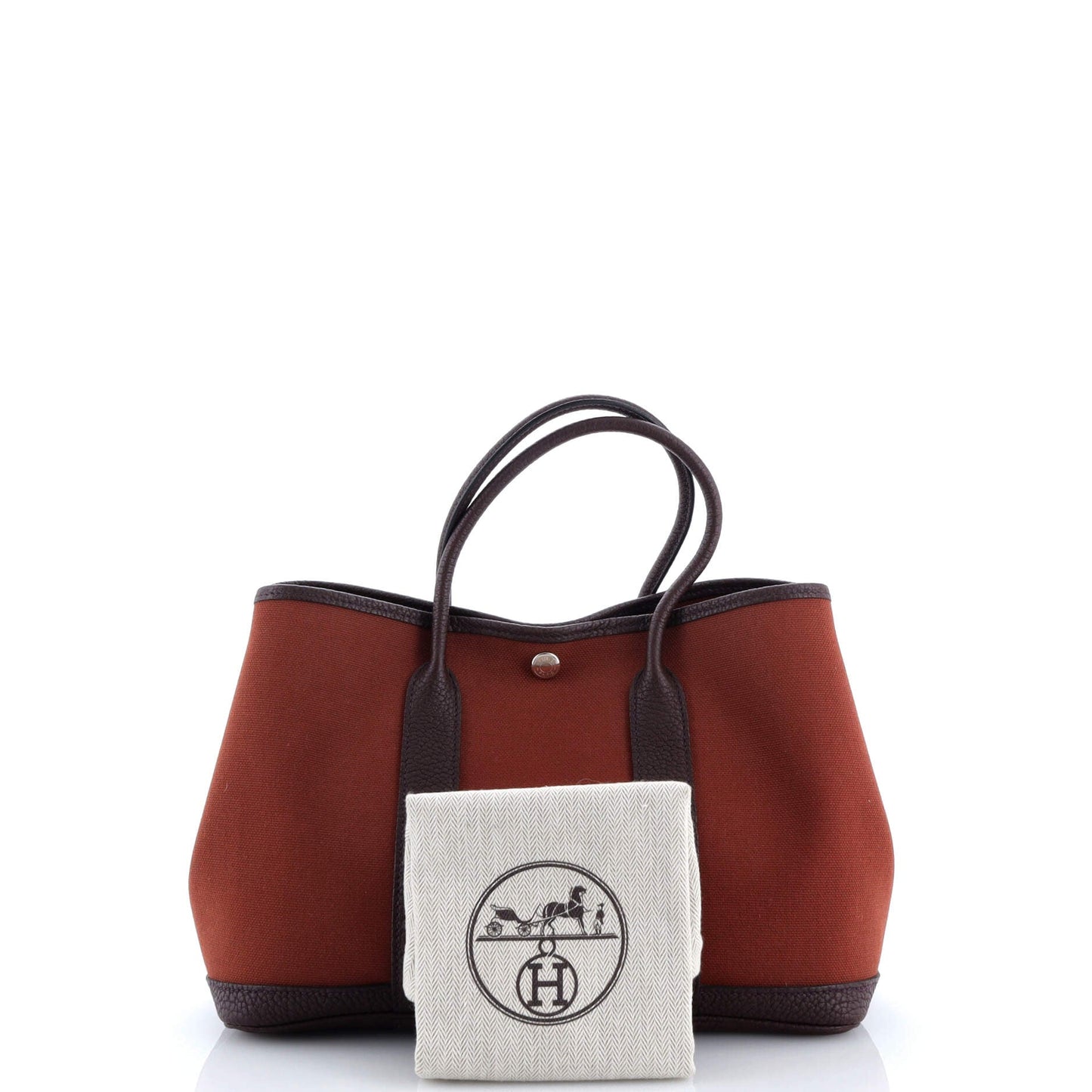 Garden Party Tote Toile and Leather 30