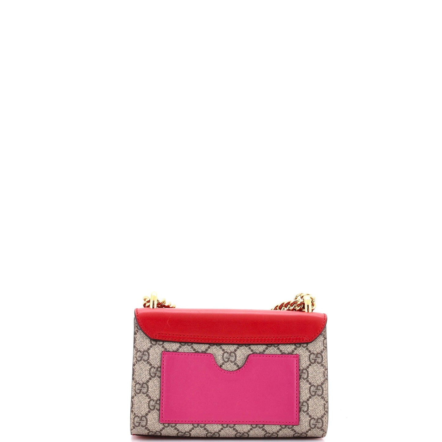 Padlock Shoulder Bag GG Coated Canvas and Leather Small