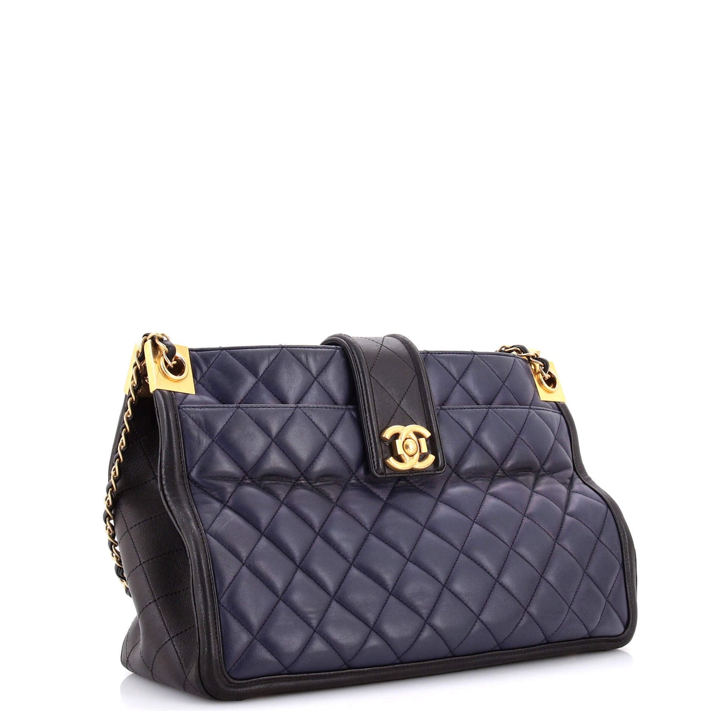 Elegant CC Tote Quilted Lambskin Large