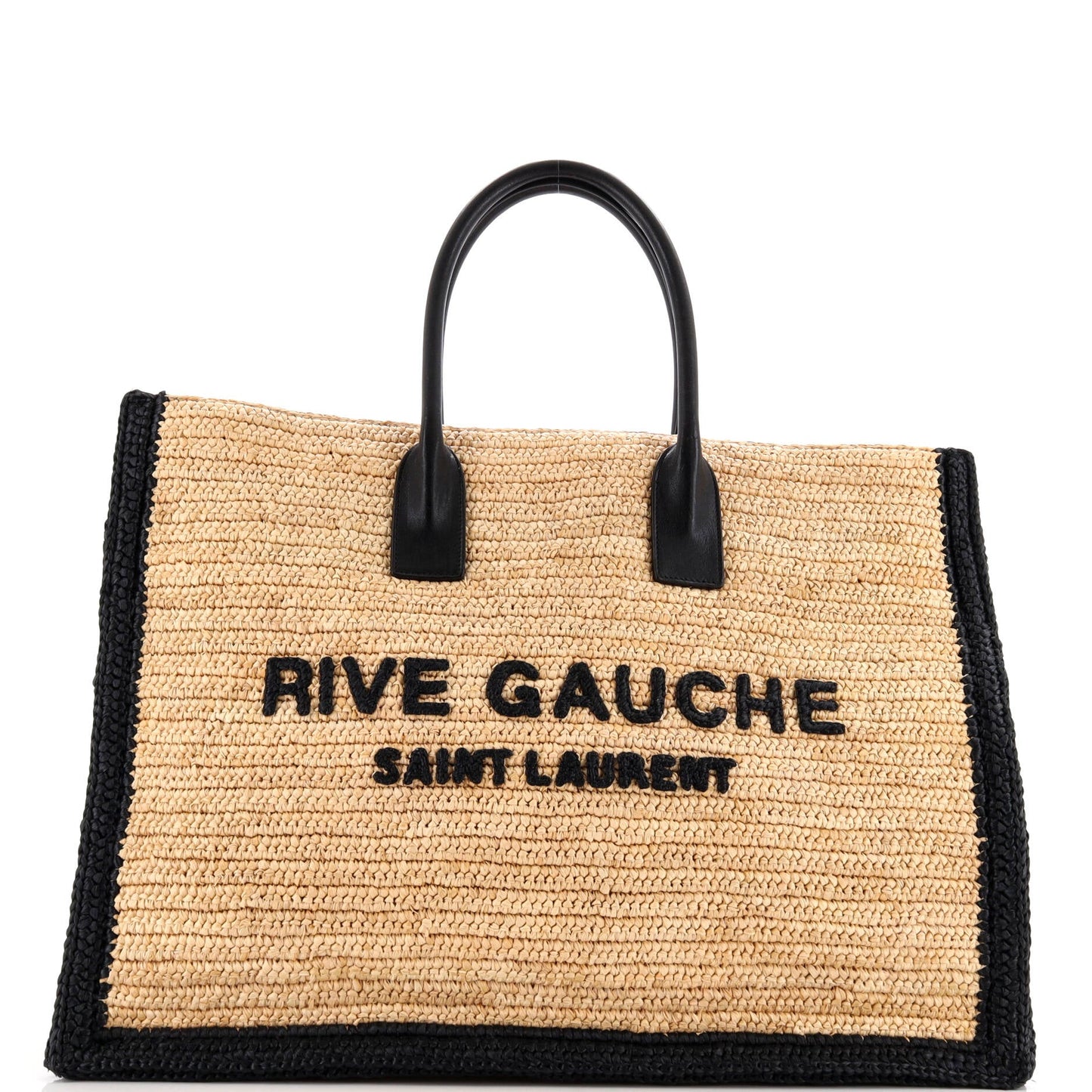 Rive Gauche Shopper Tote Raffia Maxi