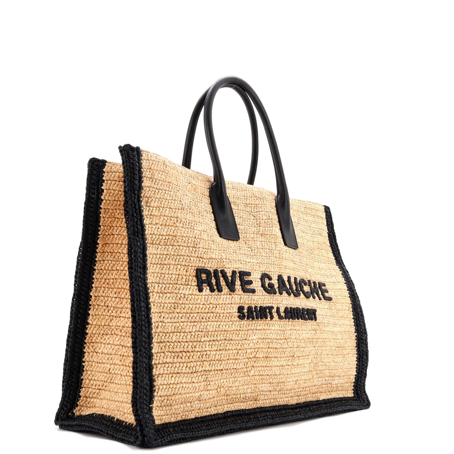 Rive Gauche Shopper Tote Raffia Maxi
