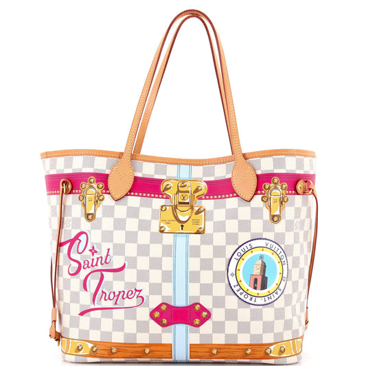 Neverfull NM Tote Limited Edition Damier Summer Trunks MM