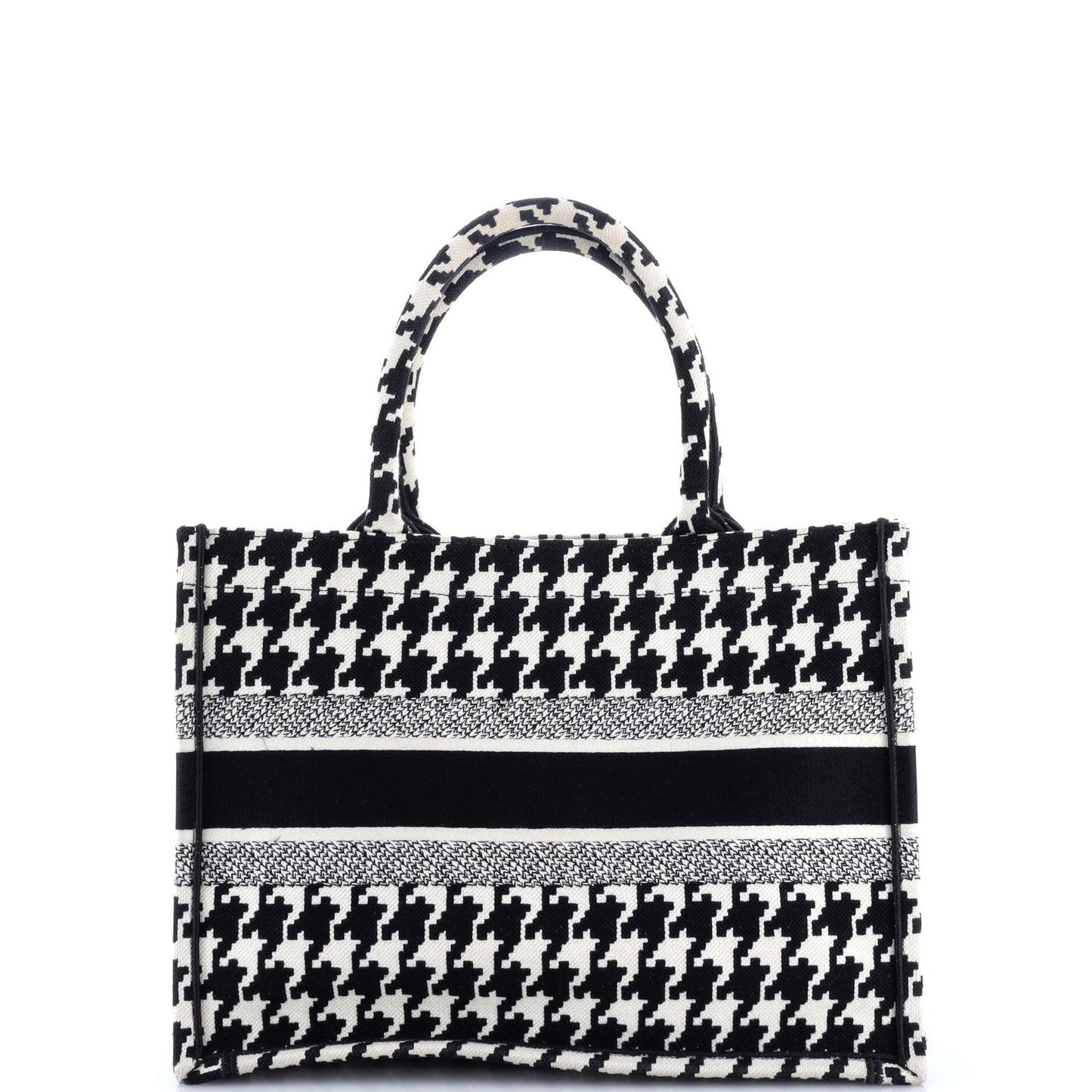 Book Tote Houndstooth Canvas Medium