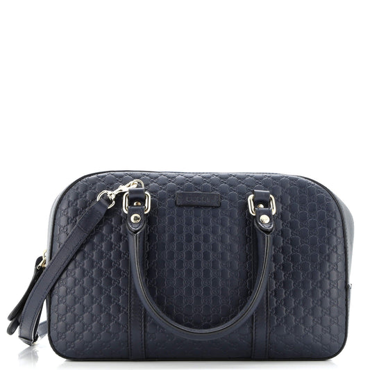 Convertible Top Handle Crossbody Bag Microguccissima Leather Medium