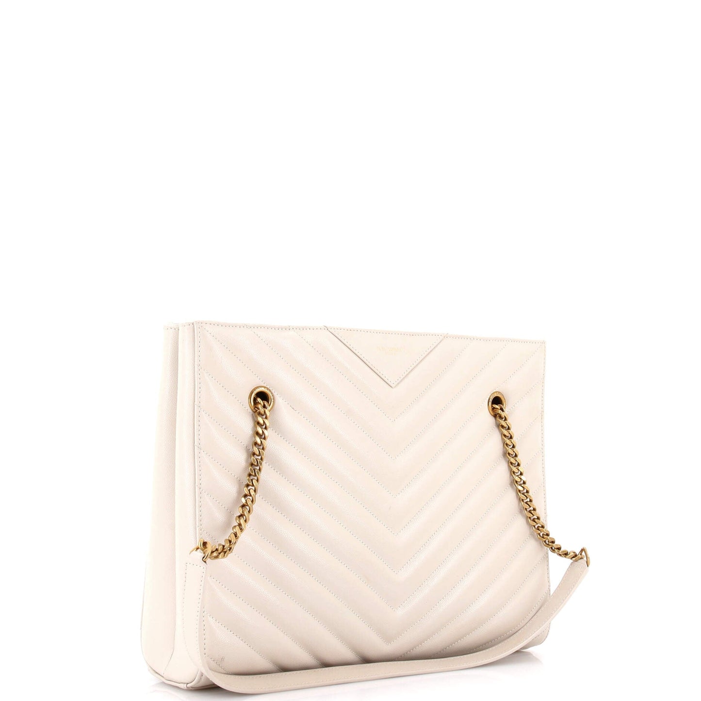 Tribeca Shopping Tote Matelasse Chevron Leather Medium