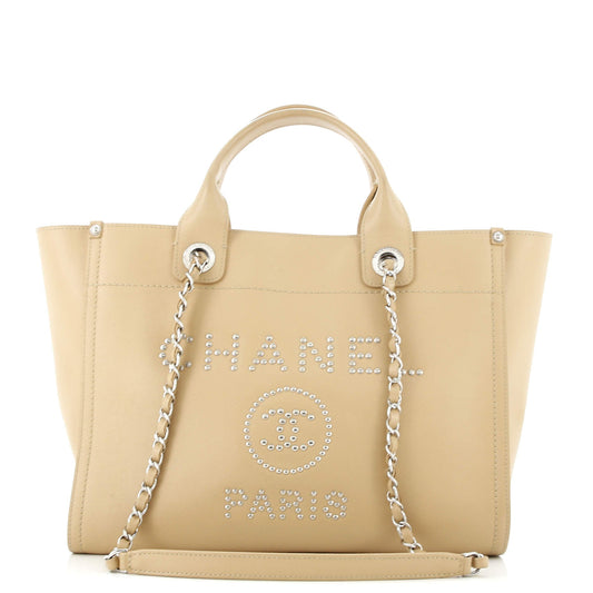 Deauville Tote Studded Caviar Small